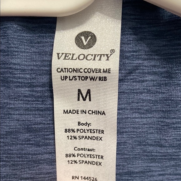 NWT Velocity Women’s Cationic Cover Me Up L/S Top w/ Rib - Picture 4 of 4